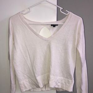 White express cropped sweater